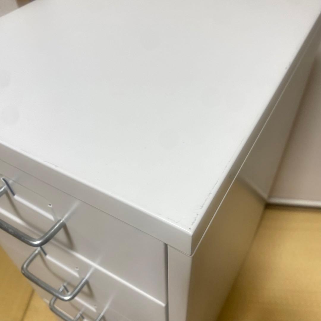 ①値下げ不可　廃盤品　IKEA HELMER ホワイト 6段　キャビネットワゴン