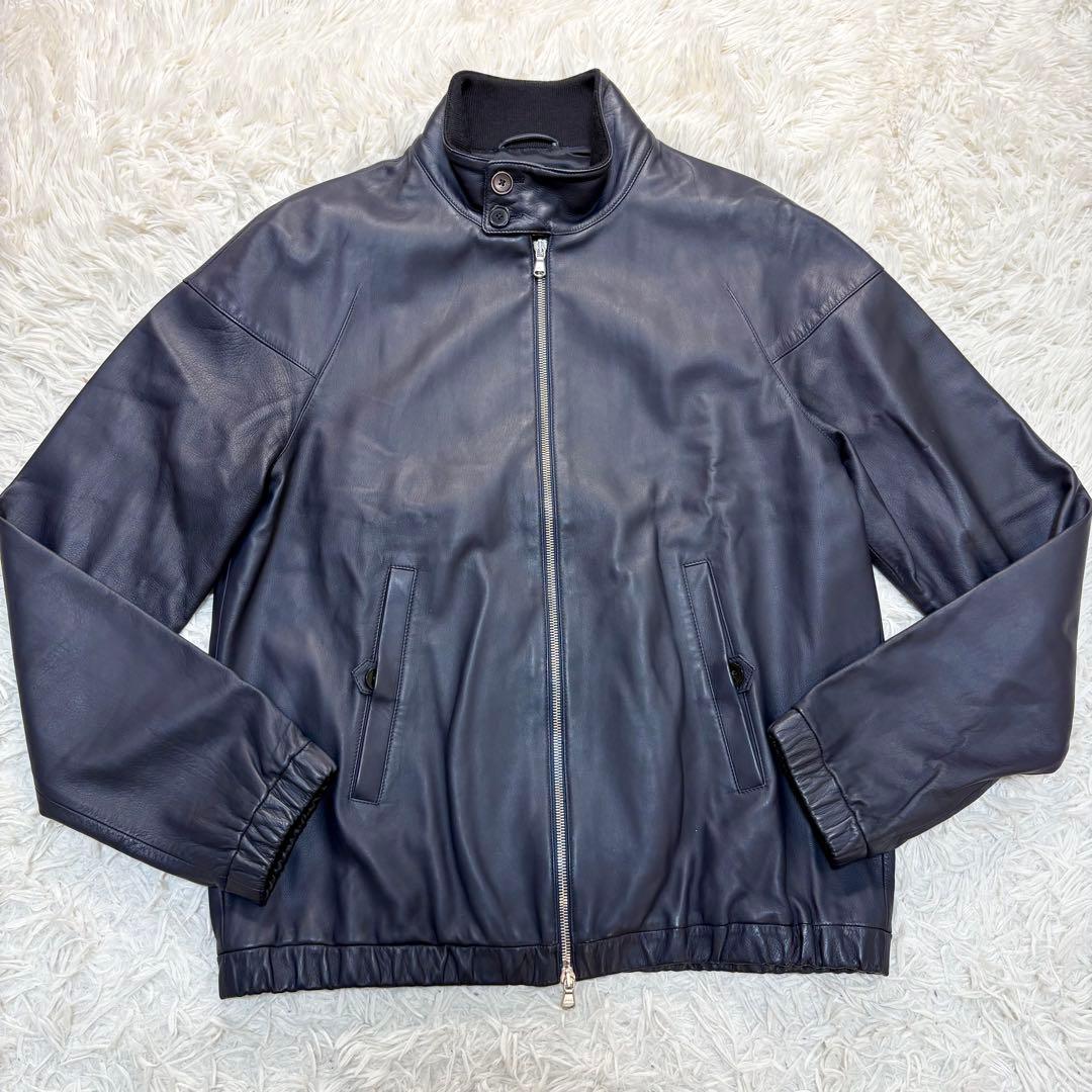 DENIM×tomrrowland ラムレザー スイングトップジャケット