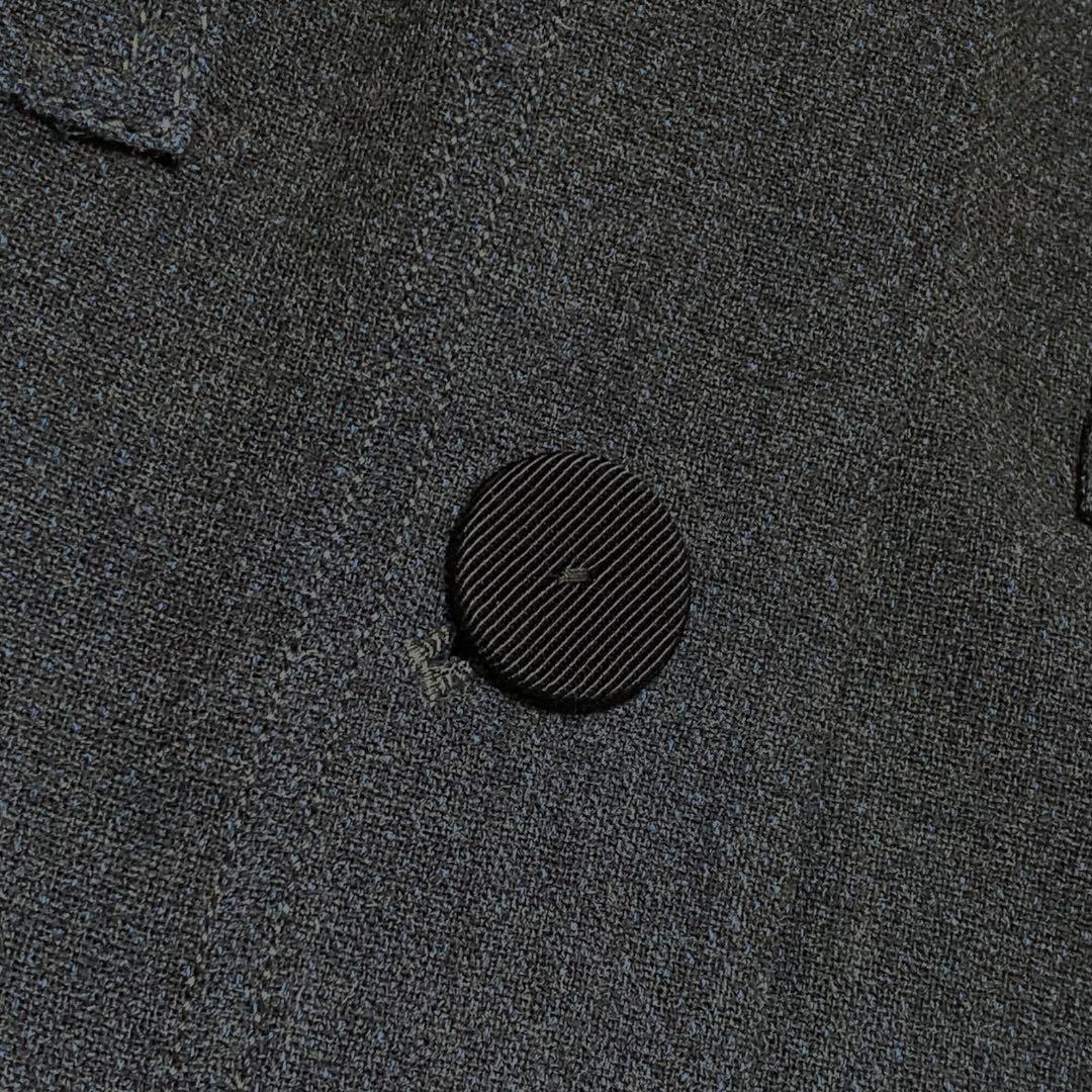 美品　ランバンコレクション　ライトアウター　ジャケット　インナーカラー　青