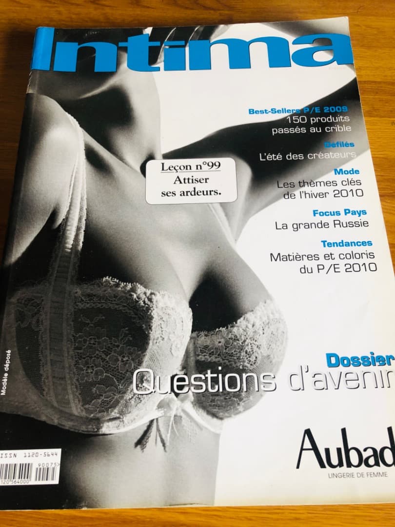 Intima 2009 下着専門誌 世界のランジェリー