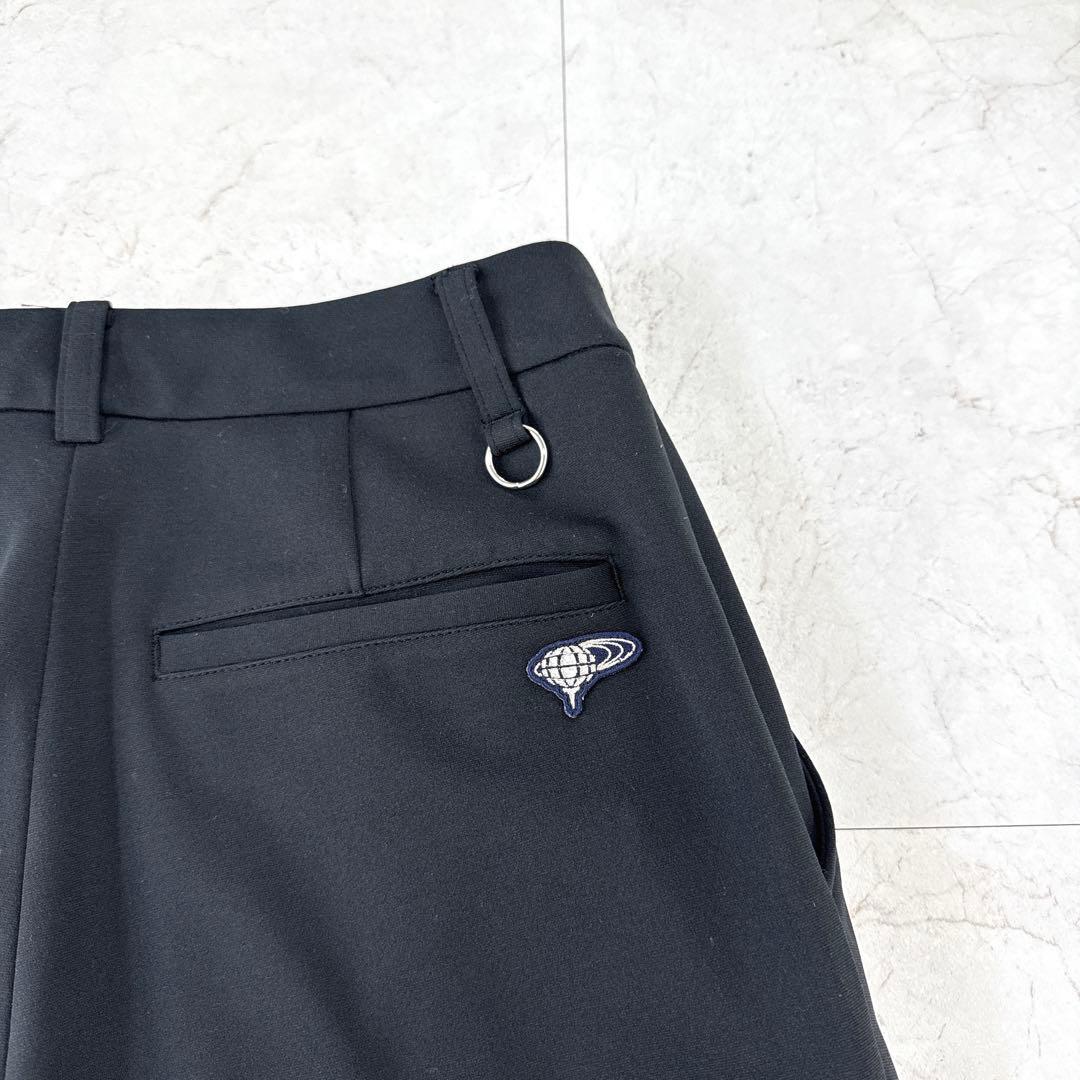 美品⭐︎BEAMS GOLF タックパンツ　ブラック　Mサイズ　ジャージー素材