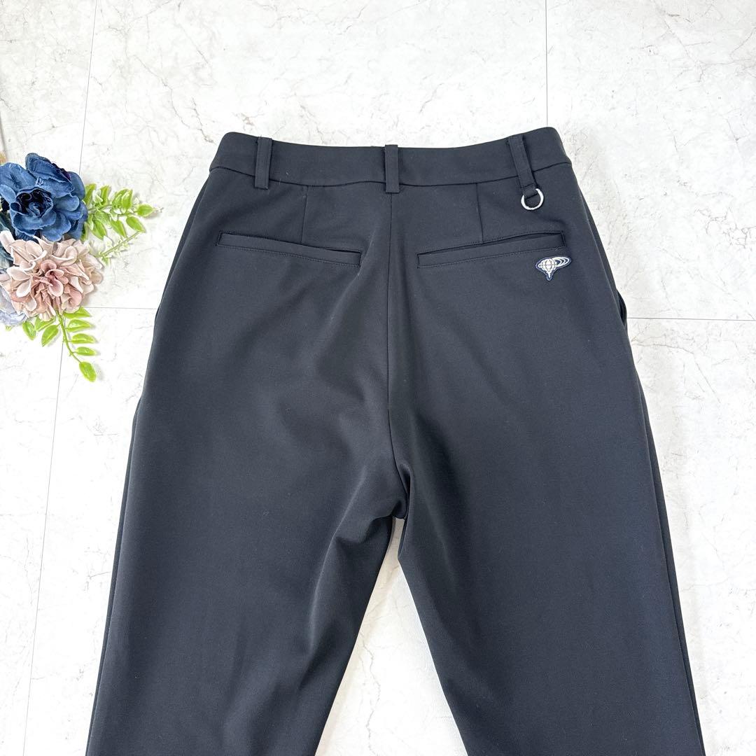 美品⭐︎BEAMS GOLF タックパンツ　ブラック　Mサイズ　ジャージー素材