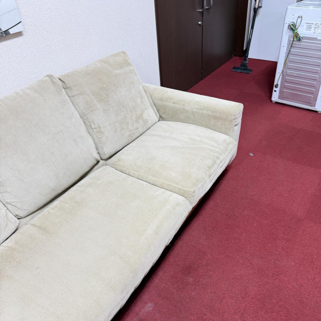 東京23区送料無料　美品ニトリカウチソファー3人掛け用　洗浄/除菌済み