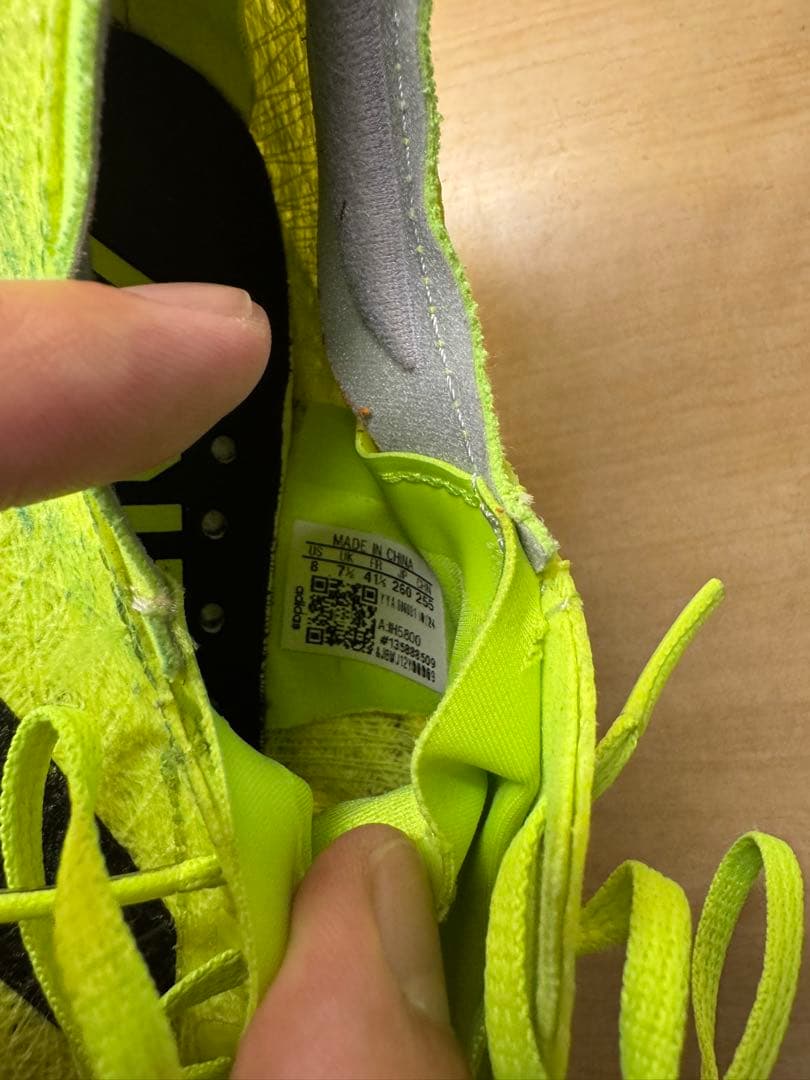 【値下げ中】adizero prime SP3 26.0cm 黄