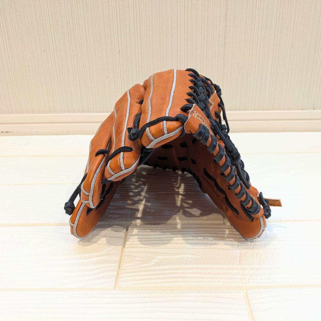 【美品】Wilson ウィルソン 左用 外野用 軟式グローブ ブラウン