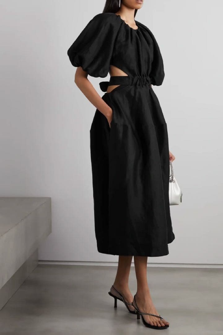 Aje アジェ Mimosa Cut Out Midi Dress ワンピース