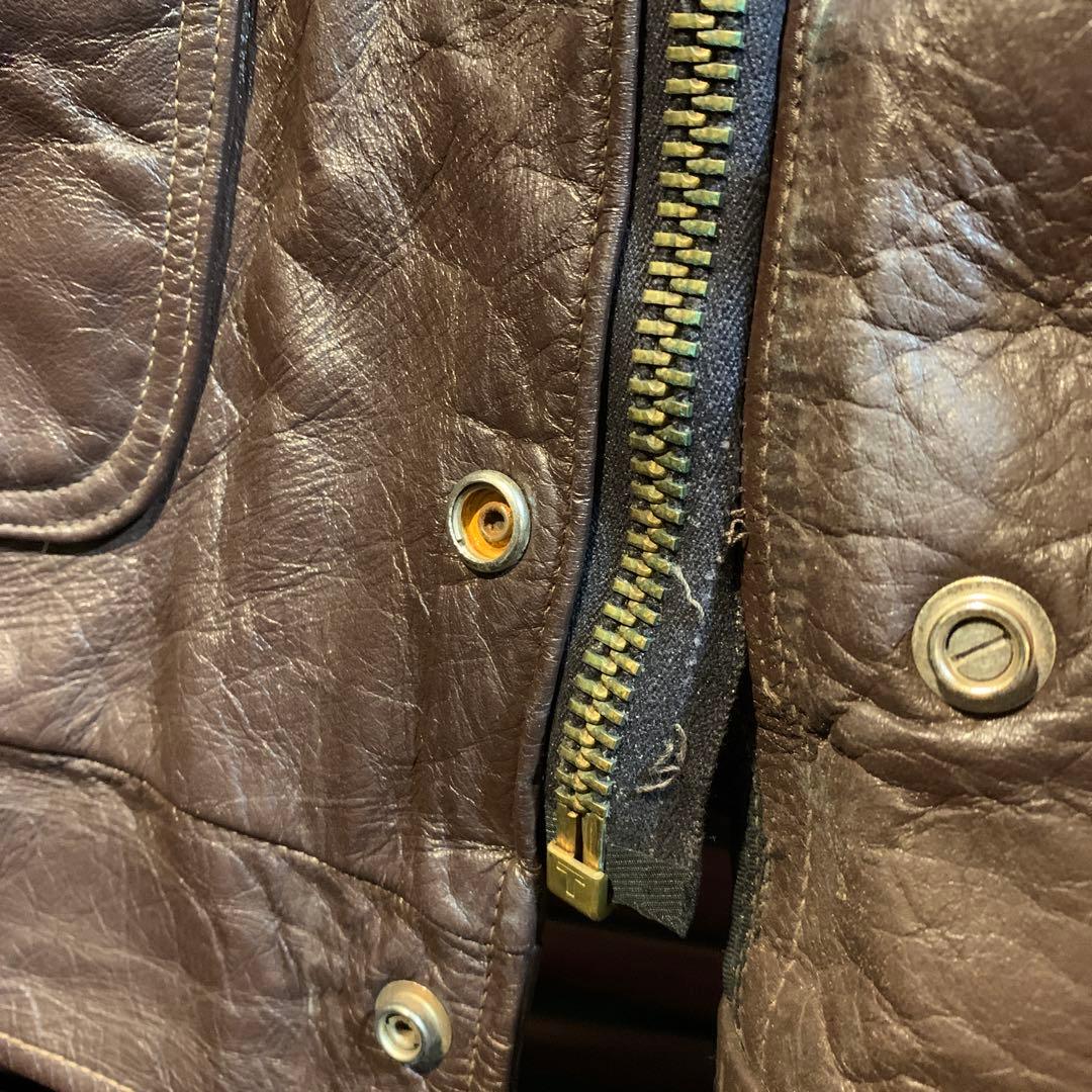 80年代USA palos hllls police ILレザージャケット古着