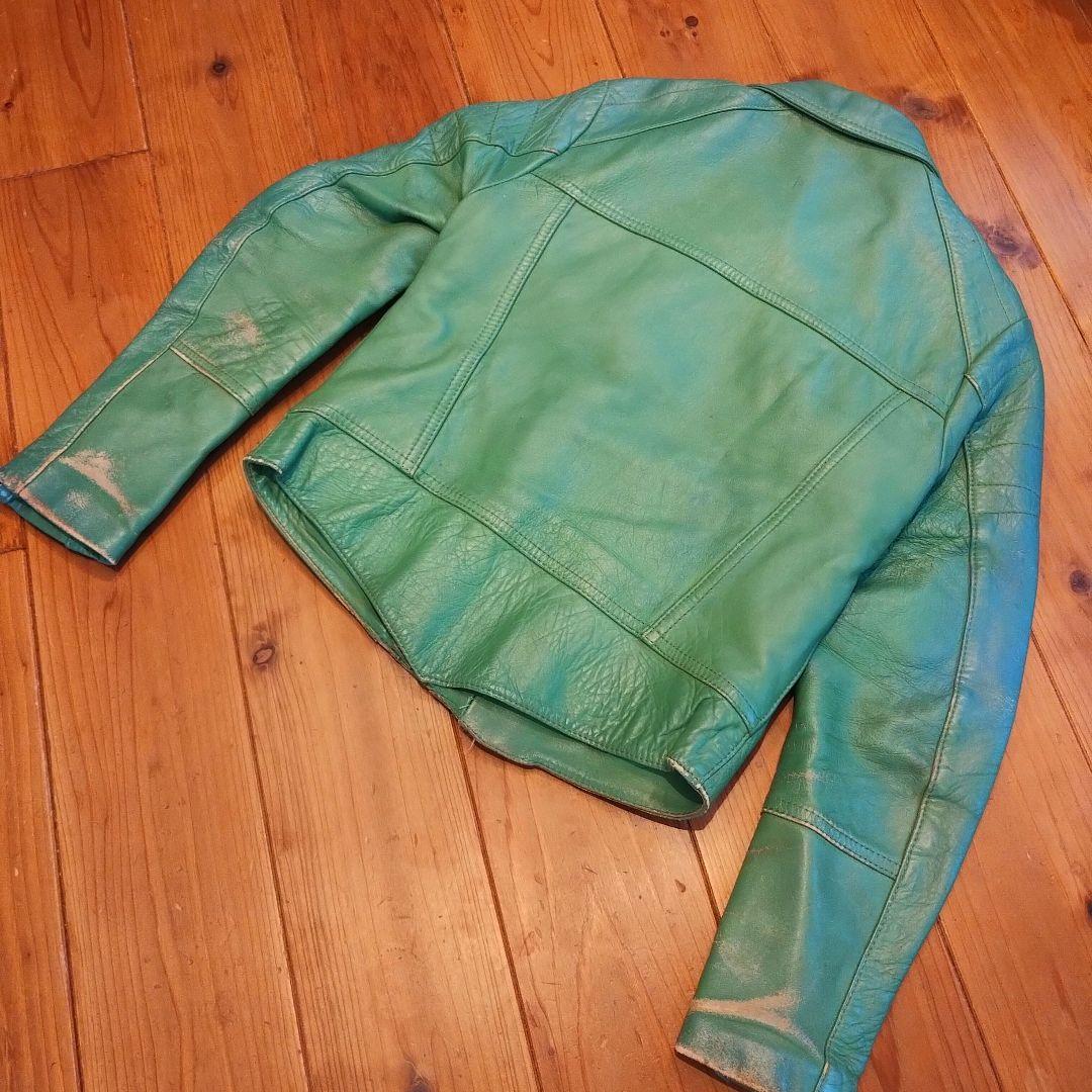 www. vintage 70s france グリーン ライダース