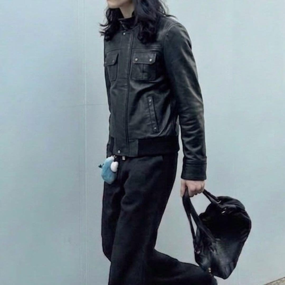 ジャケット・アウター 00s dark wear archive leather jacket