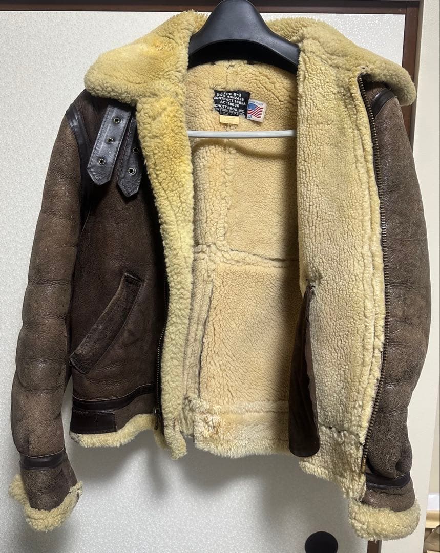 Schott ショット USA製 B-3 ムートン フライトジャケット 38
