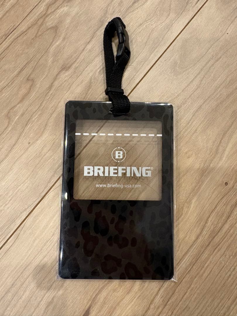 BRIEFING ヒョウ柄 ネームプレート　ブリーフィング　非売品　レオパード
