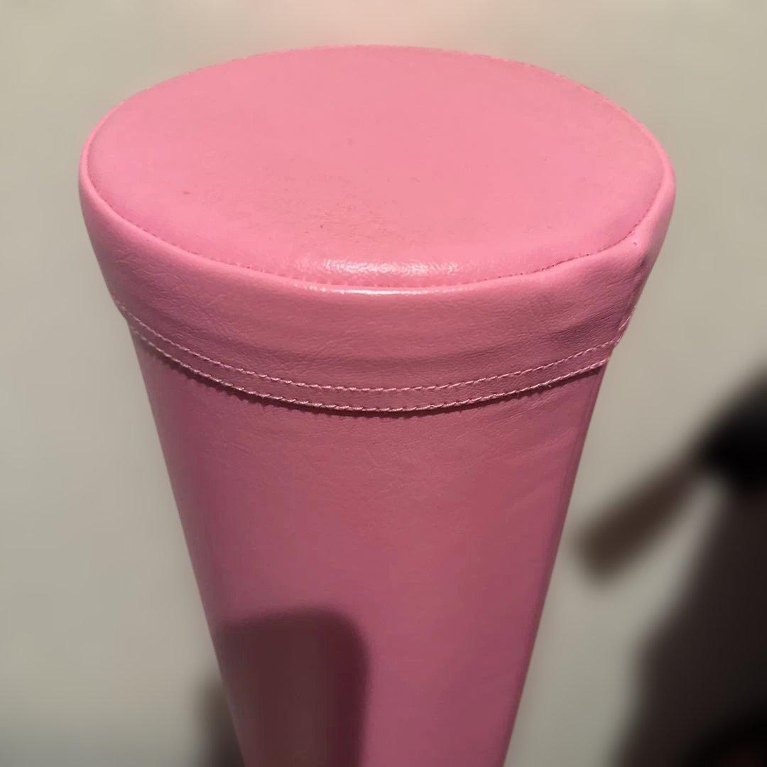 ピンク ヨガボルスター 合成皮革製 ストレッチポール