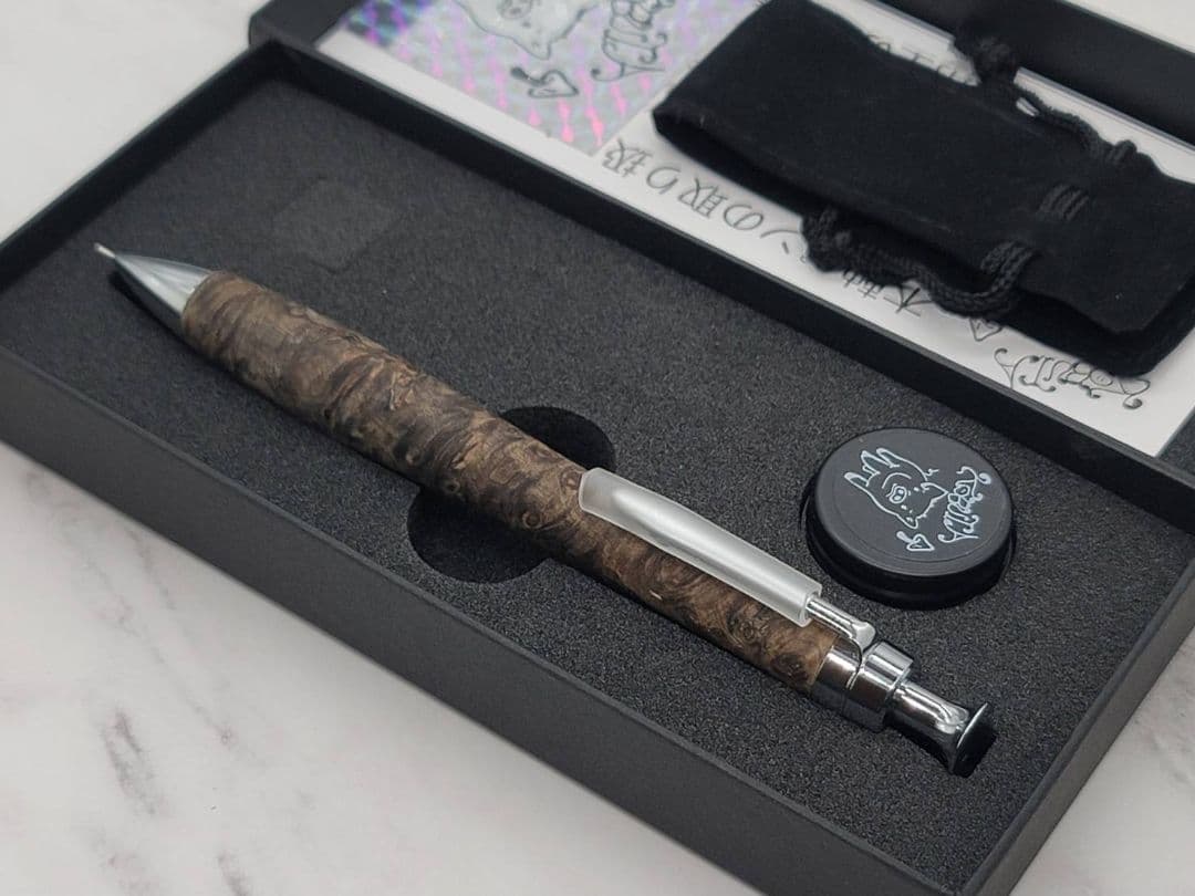新品　こぶた工房　極上+花梨瘤　青瘤グロテスク　シャープペンシル0.5