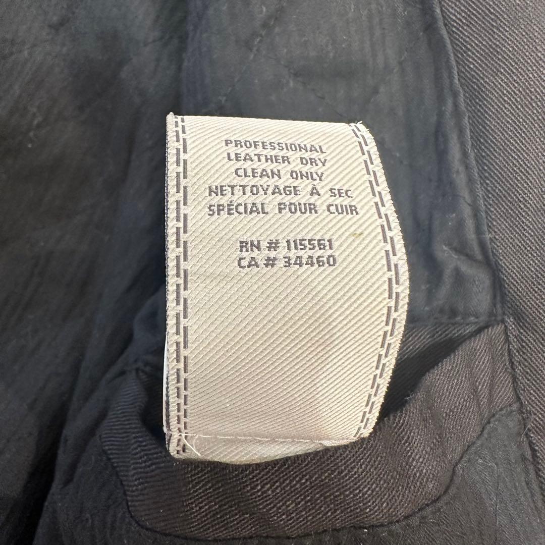 ＊7 for all mankind レザー フーディ S ブラック
