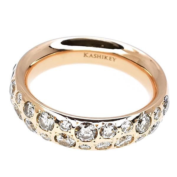 カシケイ K18PG ダイヤ リング 1.00ct バンド 定価71万