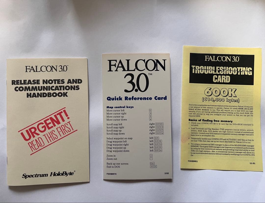 FALCON 3.0 IBM フロッピー　ゲーム