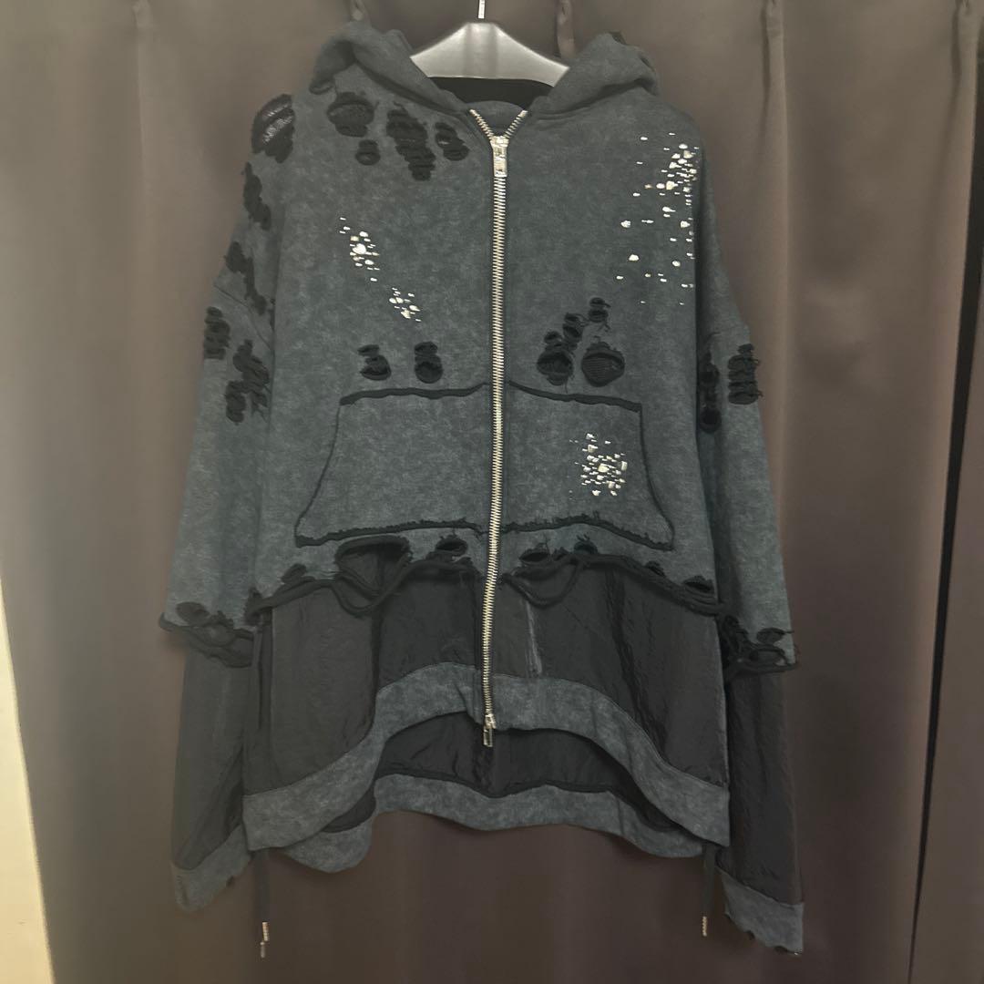 トップス neith. Meteor Crush Hoodie(Black)