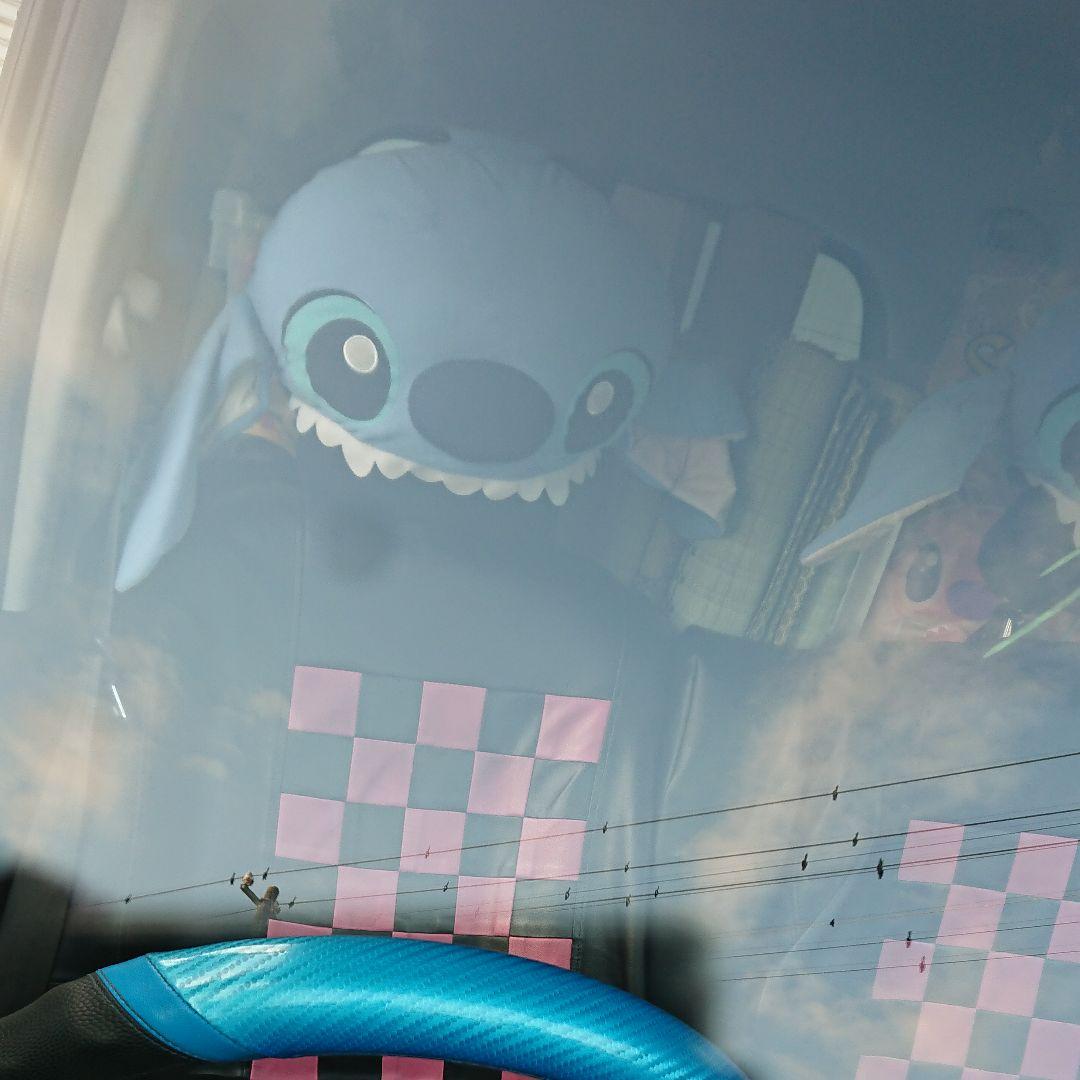 今月末限定・車アクセサリー「スティッチ☆ヘッドぬいぐるみ」