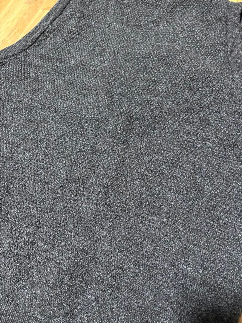 ぺぺ　HAND ROOM ケーブル編み Vネックニットベスト Mサイズ