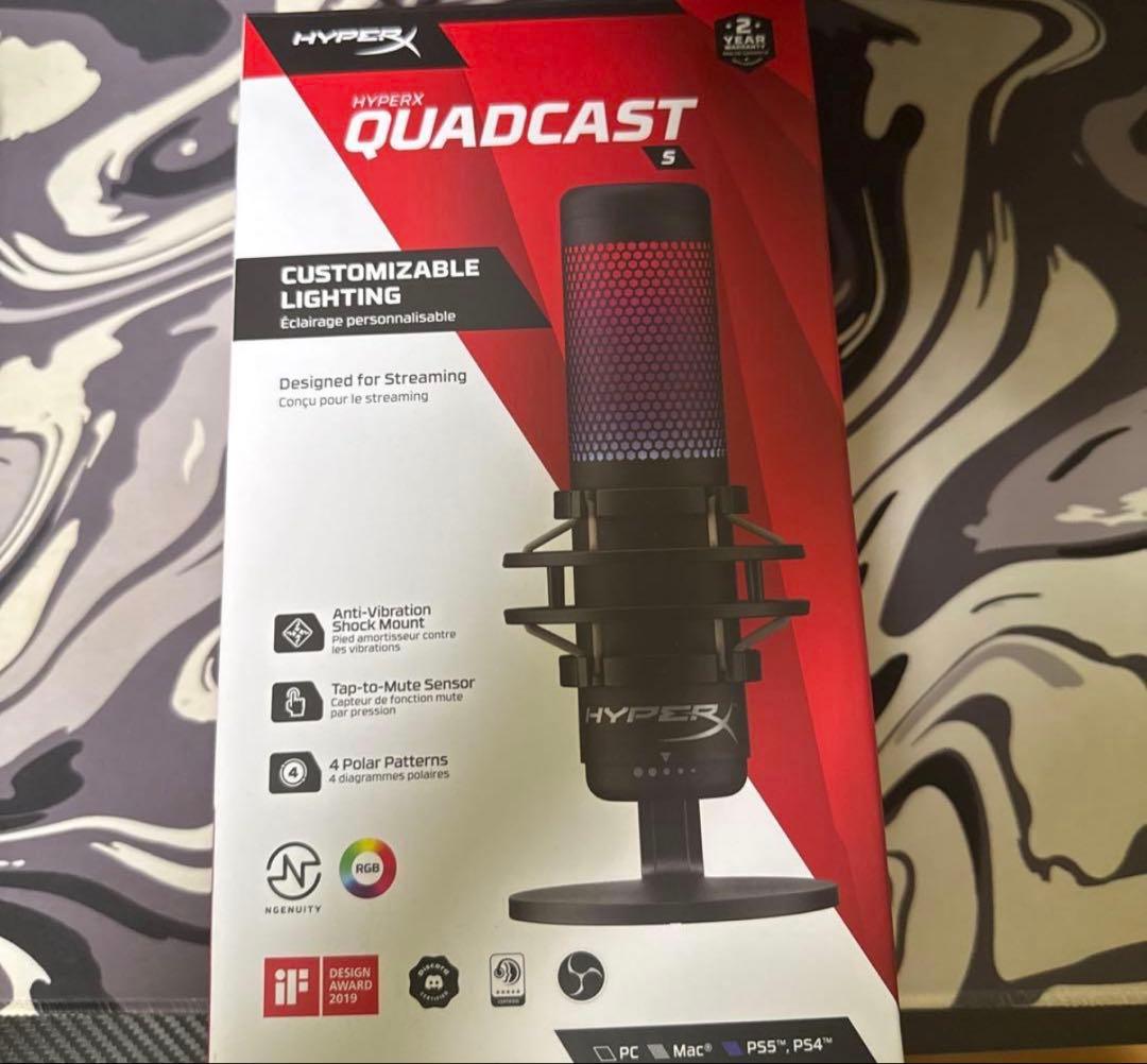 HyperX QuadCast S マイク　ほぼ新品