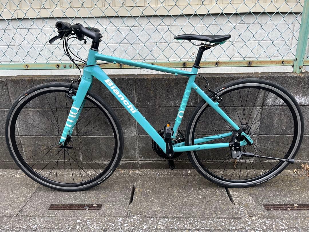 【矢口賢介様引き取り専用】Bianchi ROMA 4 クロスバイク チェレステ