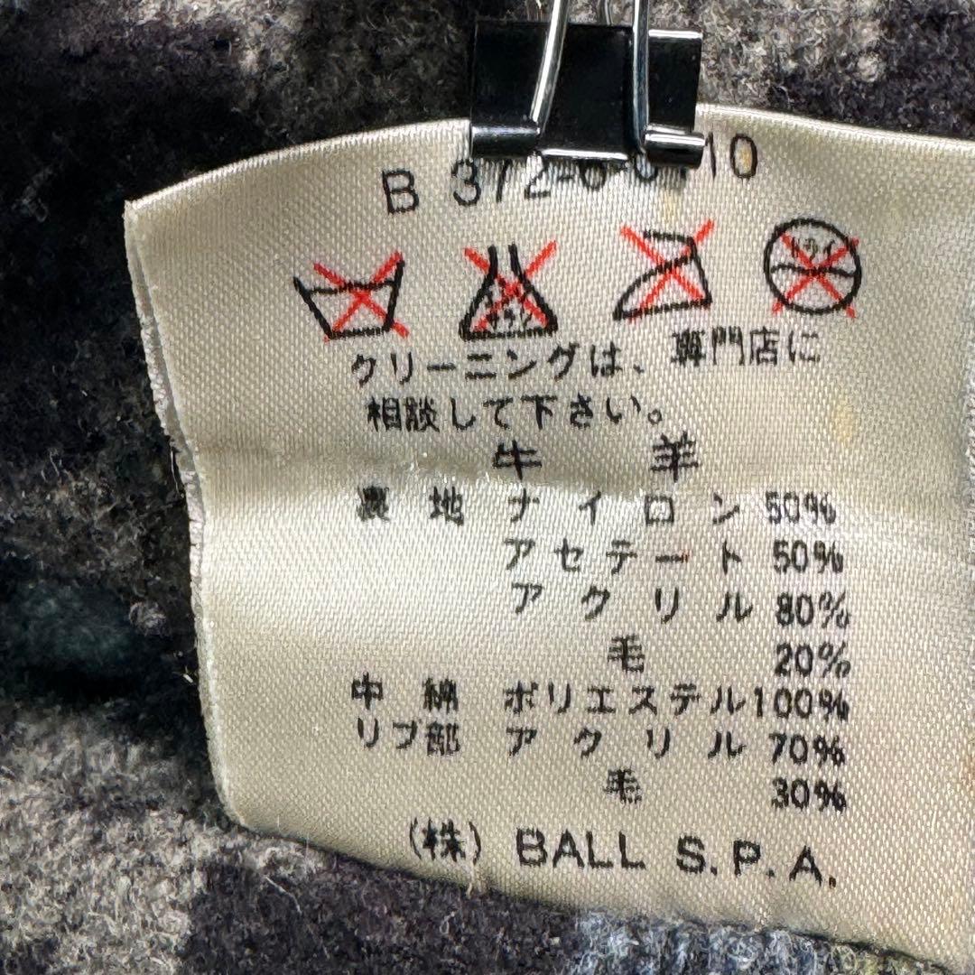 90s BALL BASIC スエードレザージャケット　L　裏地ブランケット