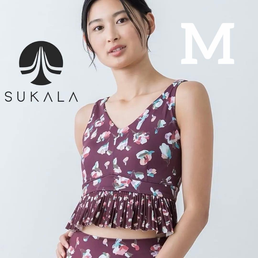 【SUKALA】ローズプリントブラトップ M