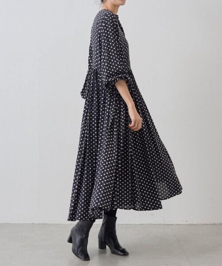 今季✦ฺ新品タグ付き✦ฺBEARDSLEY/ビアズリー　 ドットギャザーワンピース