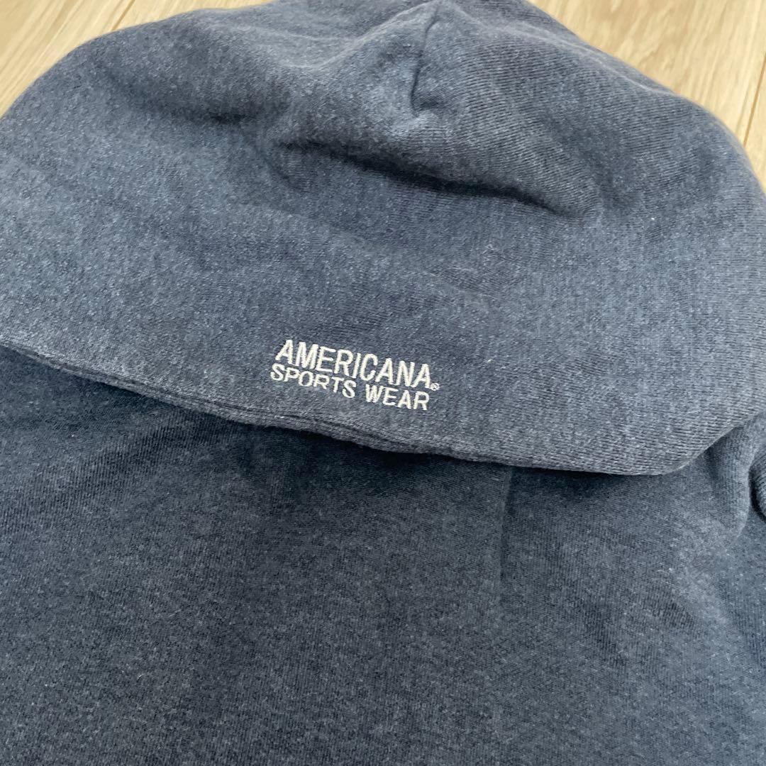 アパルトモン別注 Americana サイドジップ　パーカー　ネイビー