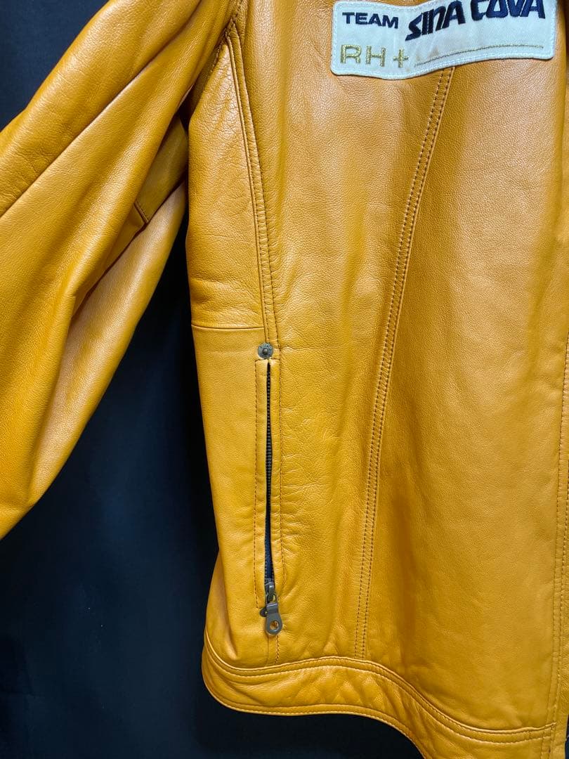 12万 シナコバ 船長 ロゴワッペン 中綿 羊革 ライダース 2L 1291