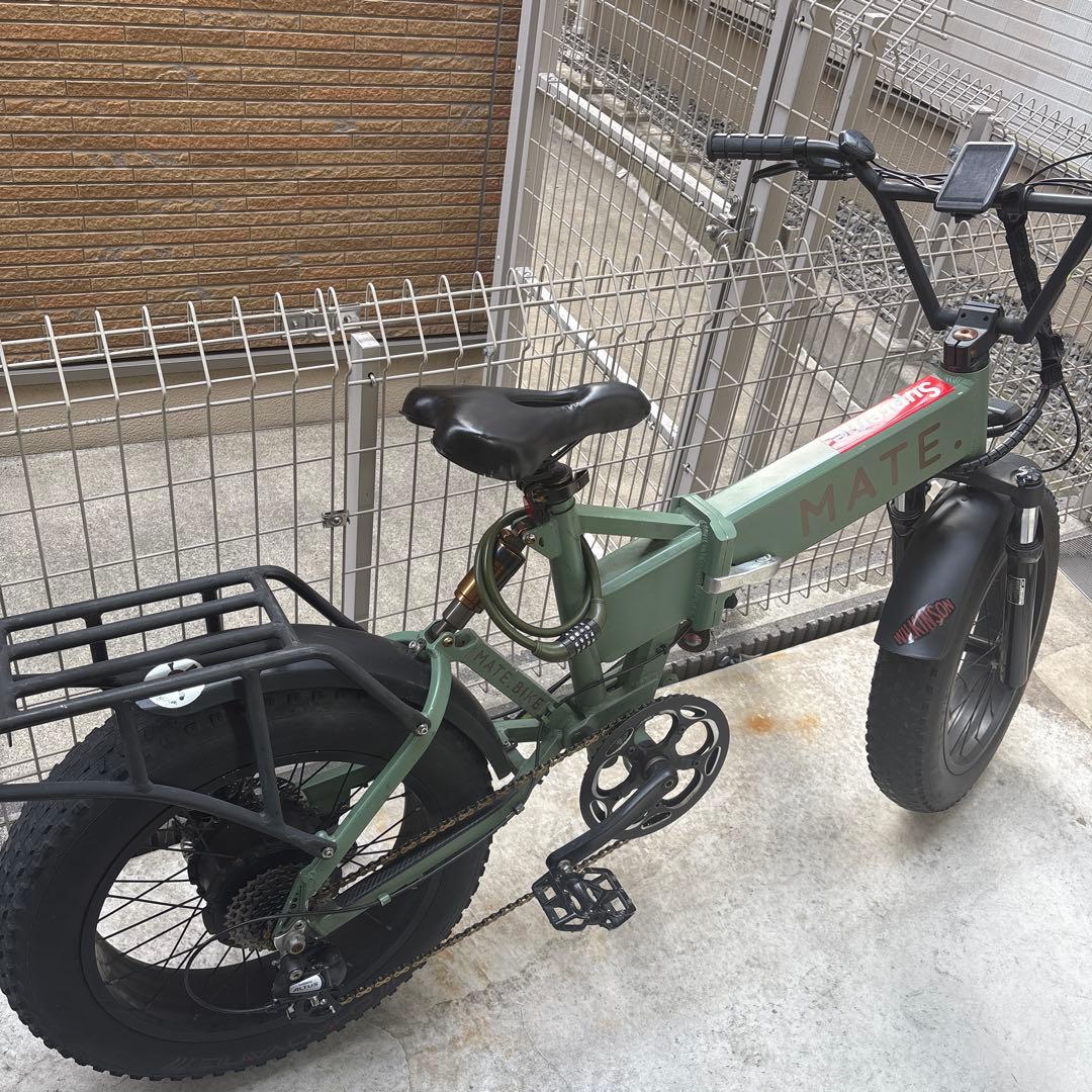 MATE 電動アシスト自転車 オリーブグリーン
