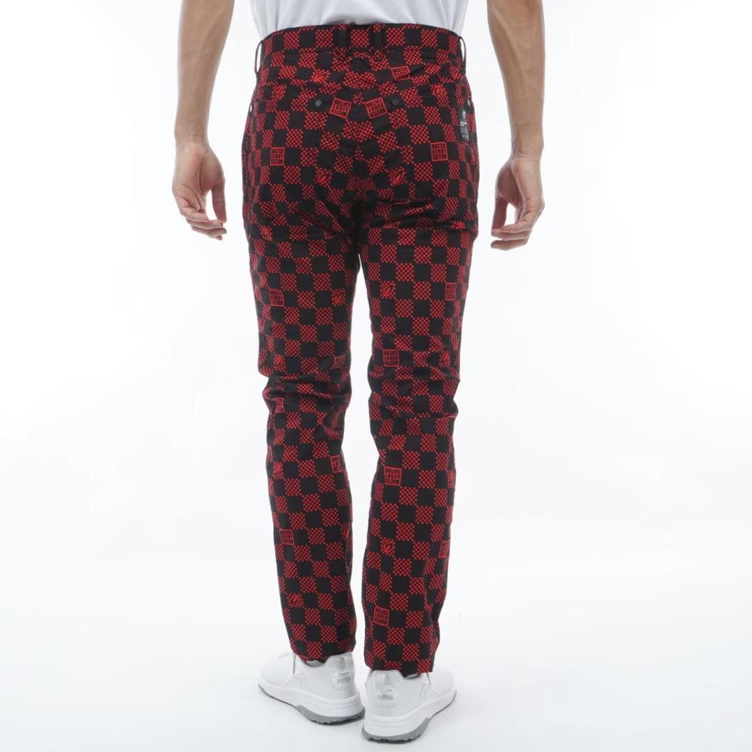 PEARLYGATES　マスターバニー　チェッカー柄　ゴルフストレッチパンツ