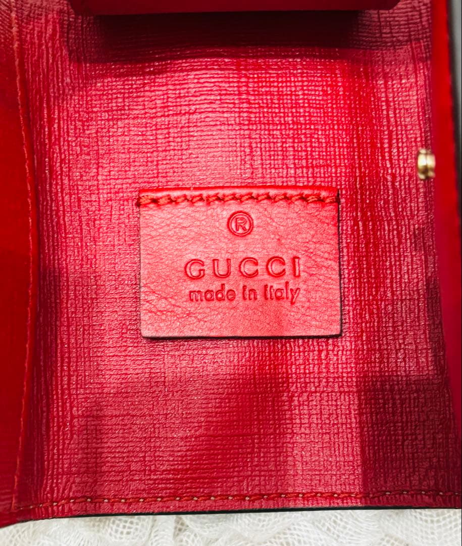 u*d様 ☆美品☆ GUCCI グッチ キーケース ６連GG柄 ベルトデザイン