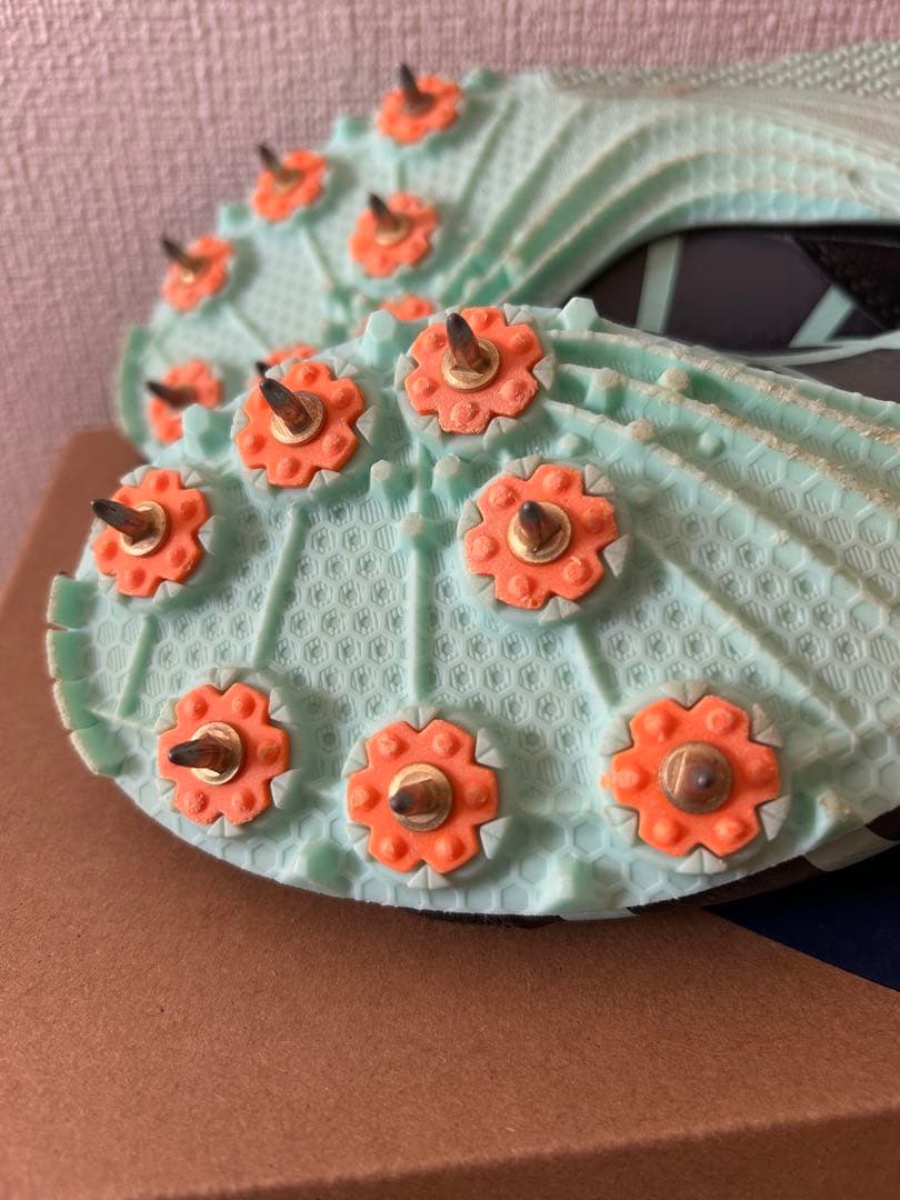 ASICS EFFORT 13 スパイクシューズ ブラック/ミント