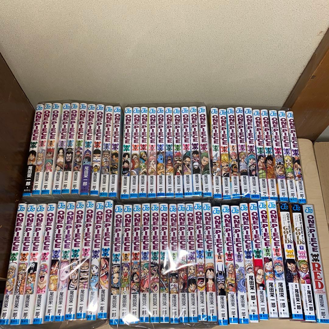 ワンピース　107巻セット　＋オマケ付き　ワノ国完結〜エッグヘッド編まで