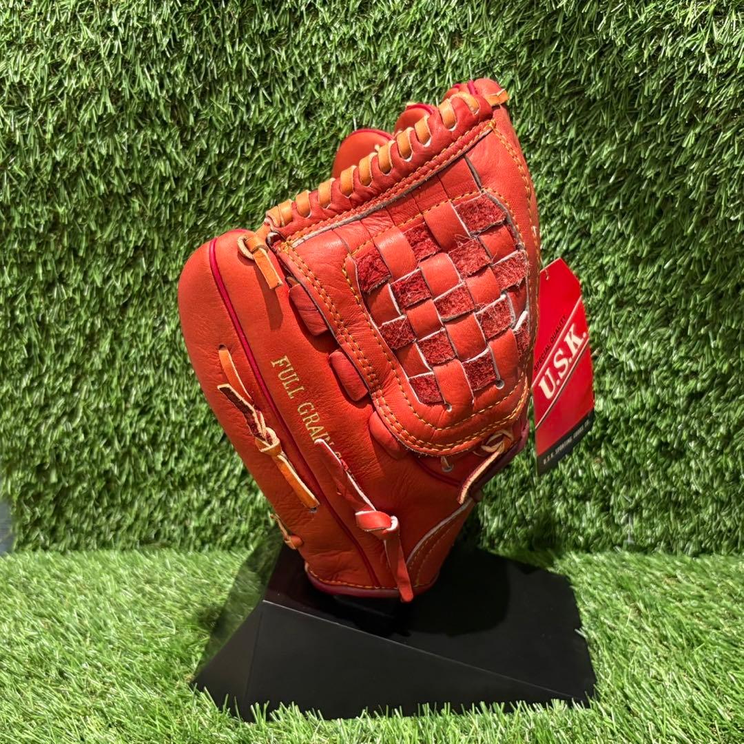 新品未使用　タグ付き野球グラブ　グローブ　一般軟式大人用　投手用　usk ウメダ