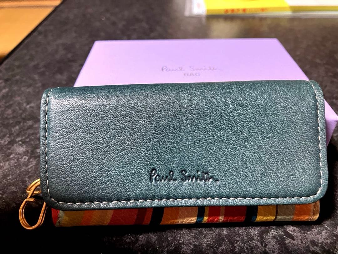 Paul Smith ポールスミス キーケース スワルコンビ牛革　グリーン