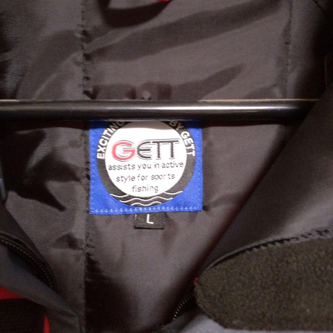 GETT フィッシングジャケット Lサイズ 赤&グレーパンツ