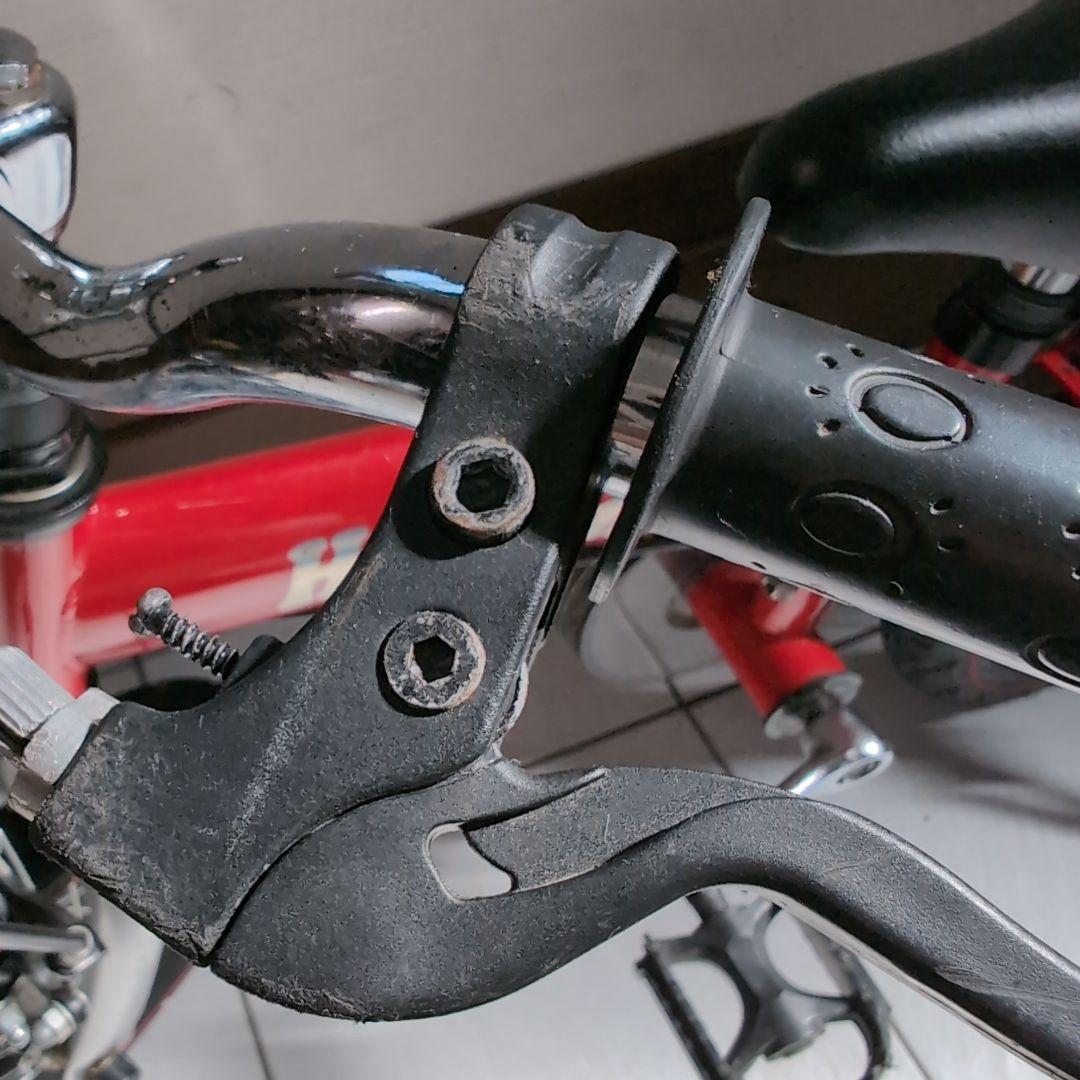初代へんしんバイクhenshin bike キッズバイク　レッド　スタンド付き