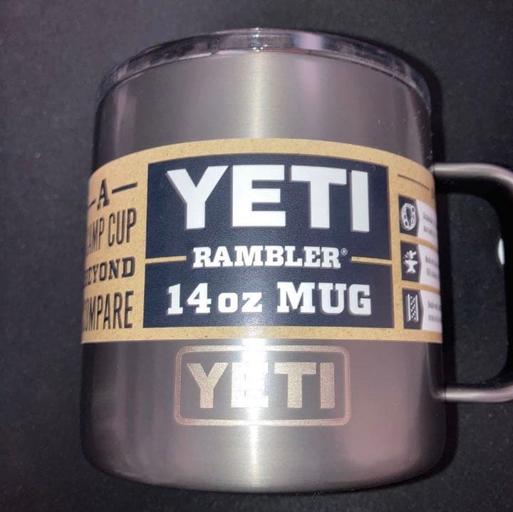 ランブラー YETI イエティ マグカップ 真空断熱　14oz 黒鉛