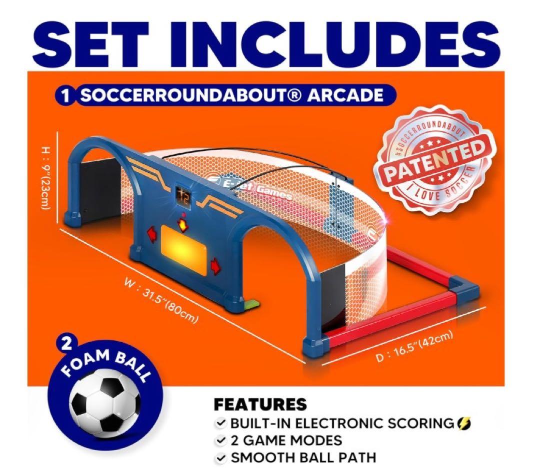 新品未開封　即日発送　サッカーラウンドアバウトアーケードセット