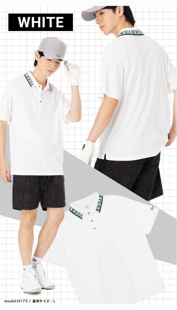 【新品】ニューエラ／ポロシャツ／半袖／Ｌサイズ