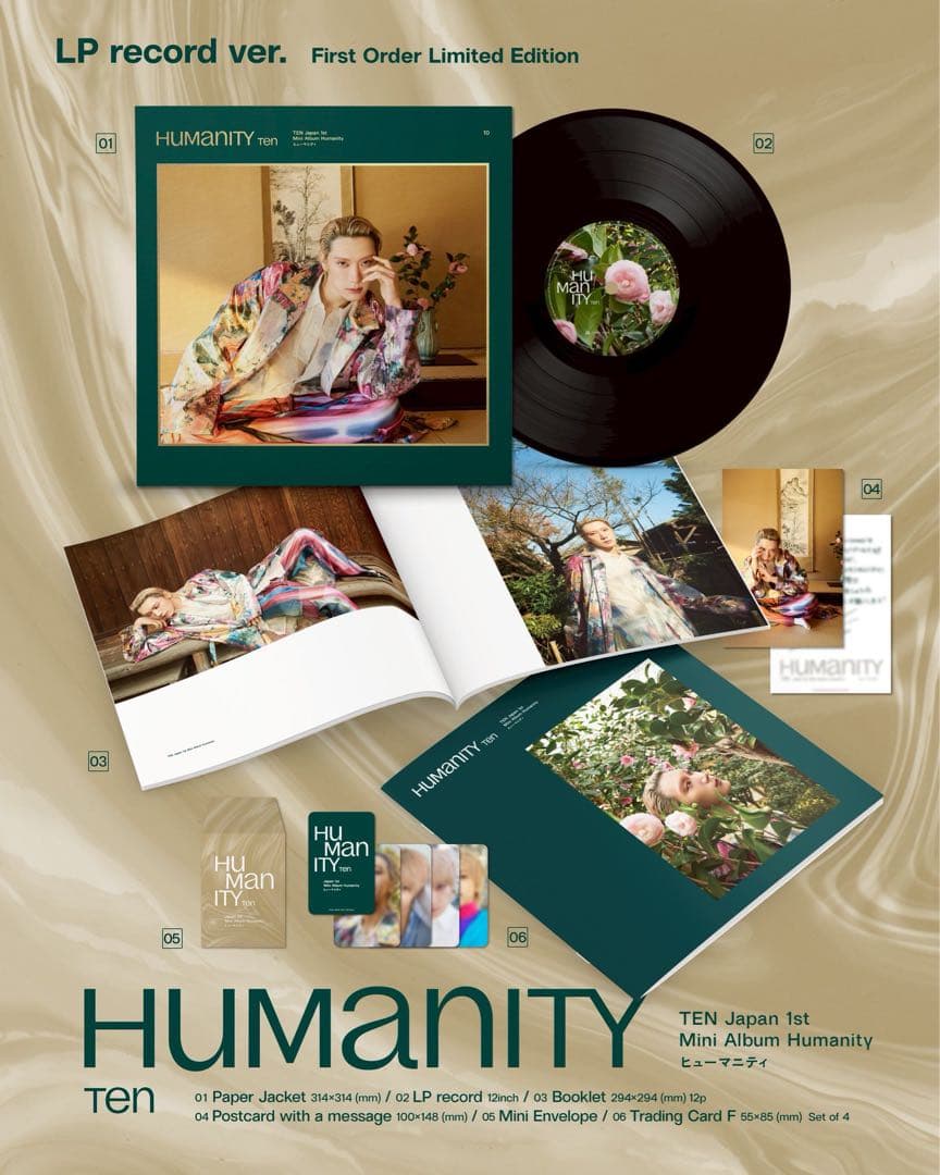 【新品未開封4枚セット】TEN humanity LP record ver.
