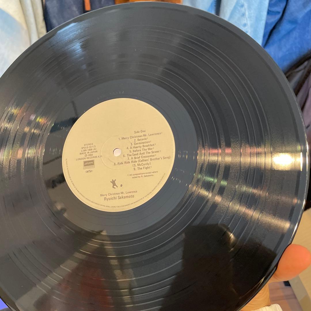 国内初版！帯付き！坂本龍一 戦場のメリー・クリスマス LP レコード