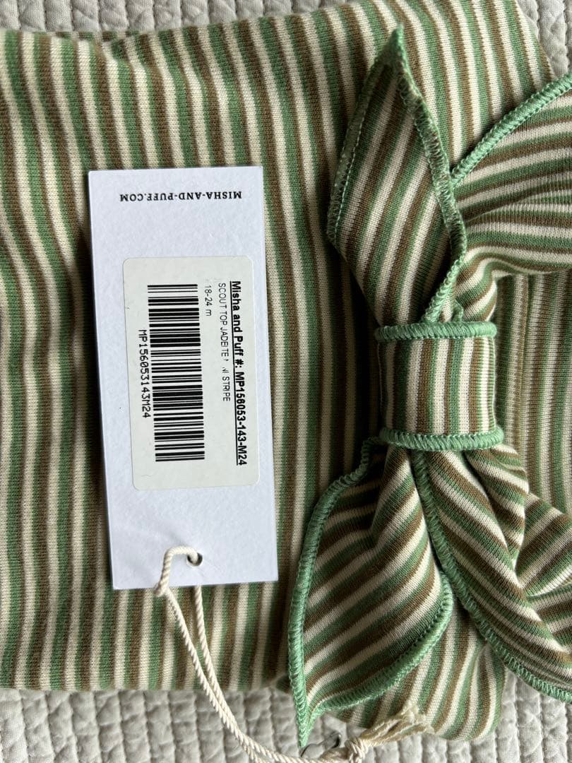 トップス misha&puff scout top jadeite stripe
