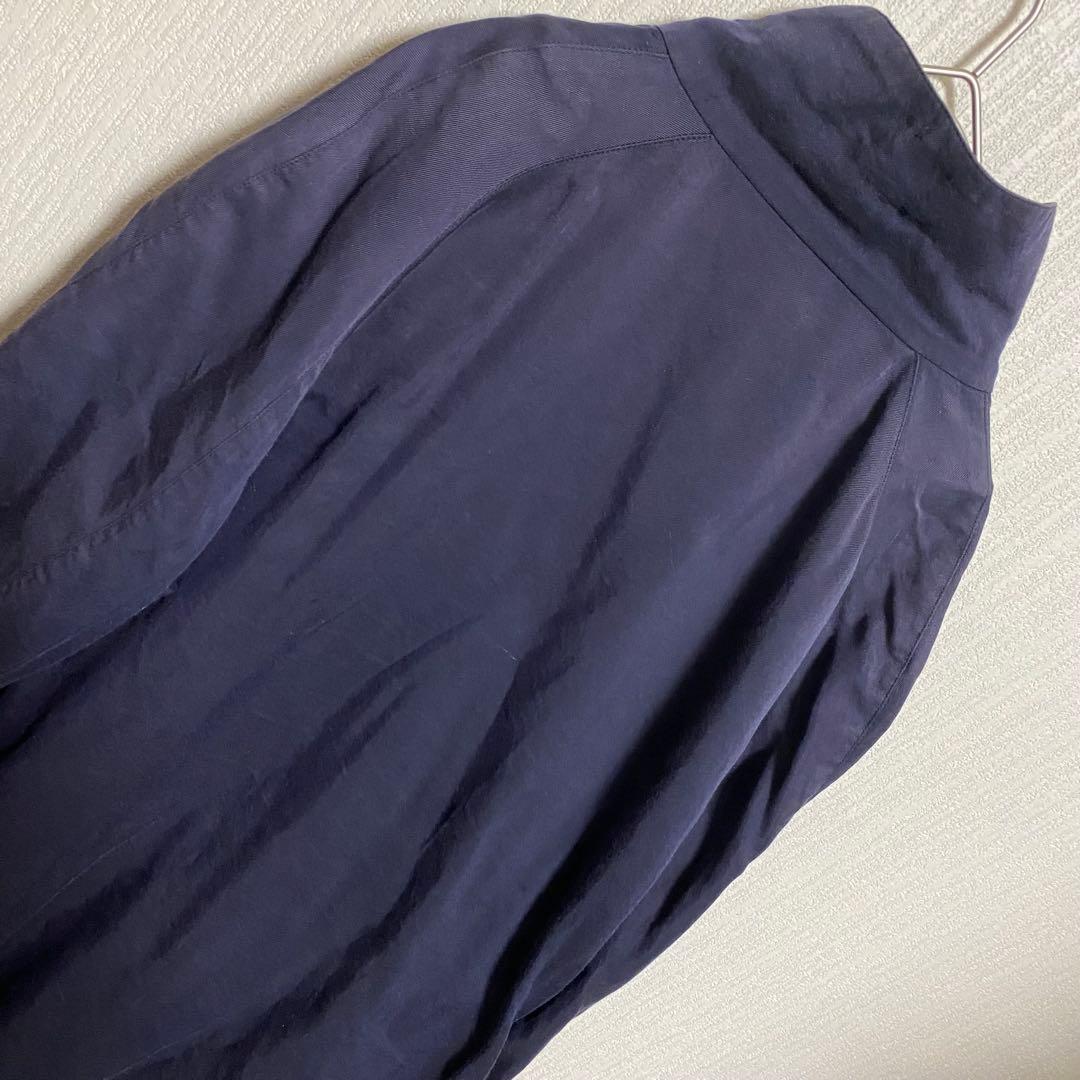 90's ZUCCA ズッカ　イッセイミヤケ スタンドカラーブルゾンコート　紺M