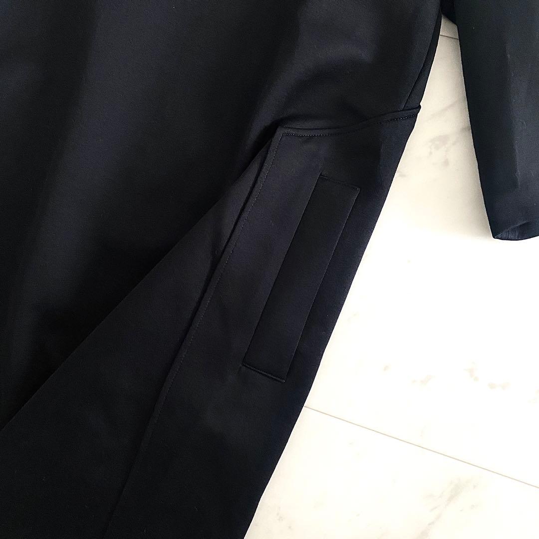 美品 アドーア ADORE キーネックフレアスリーブワンピース 上品ミニマル