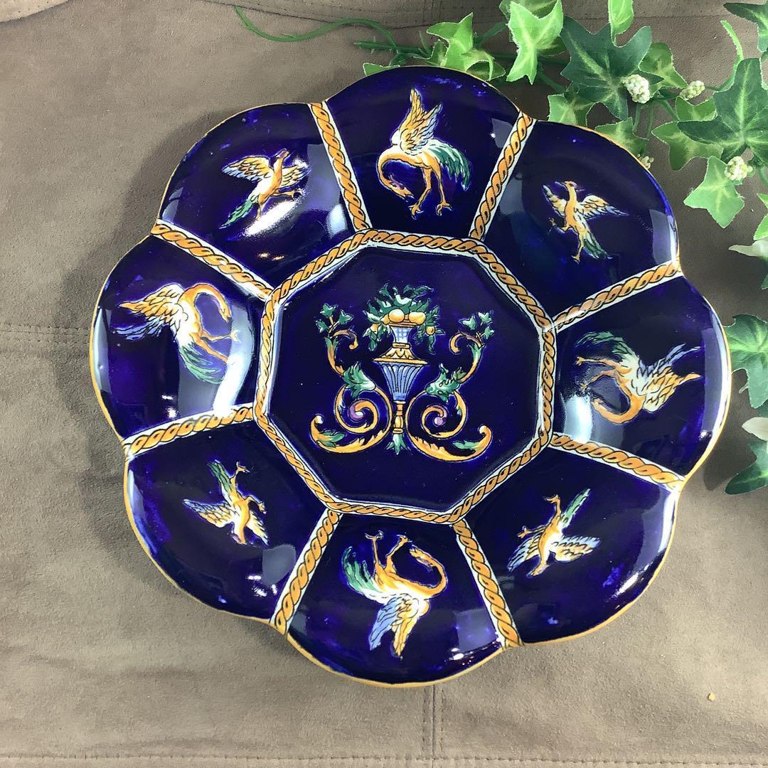 メルカリ市 美品 Gien 鉢 皿 ジアン　フォンドブルールネッサンス希少　レア
