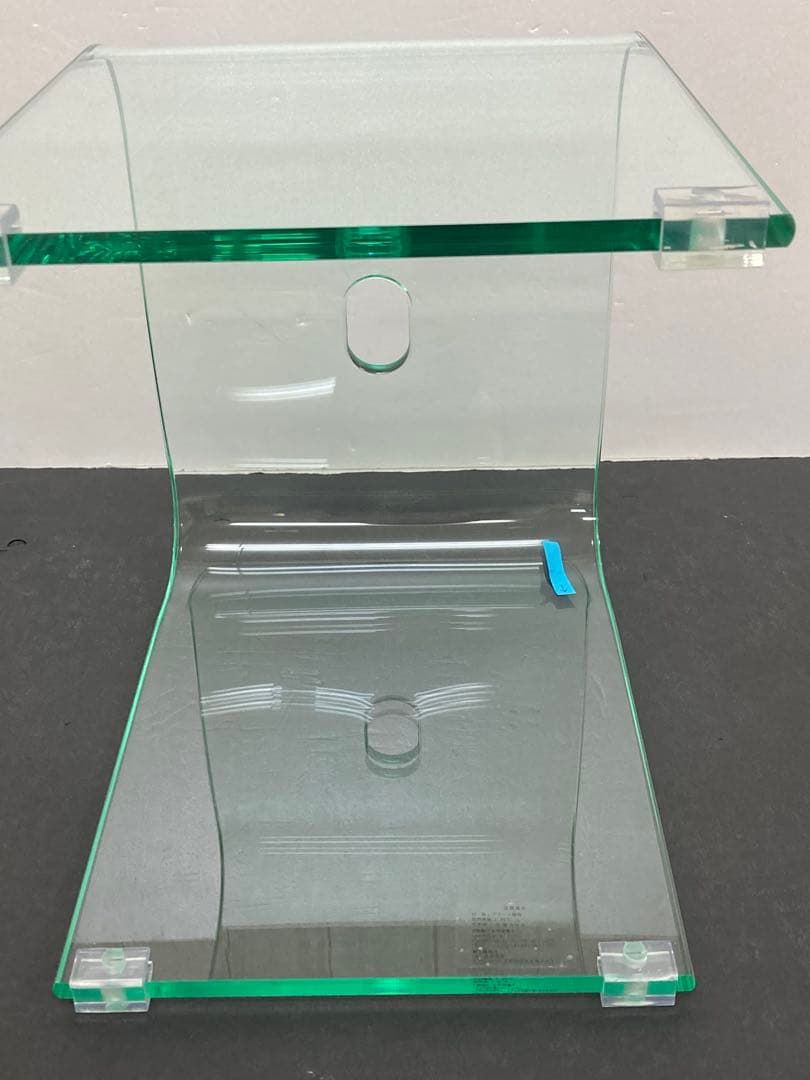 バスチェア　風呂椅子　風呂イス　アクリル　高さ35cm 　クリアグリーンKuai