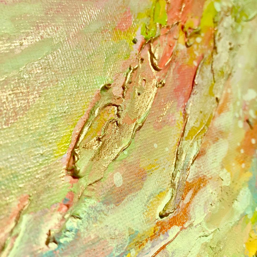 wonderful＊4号キャンバス　絵画　原画　抽象画　テクスチャーアート